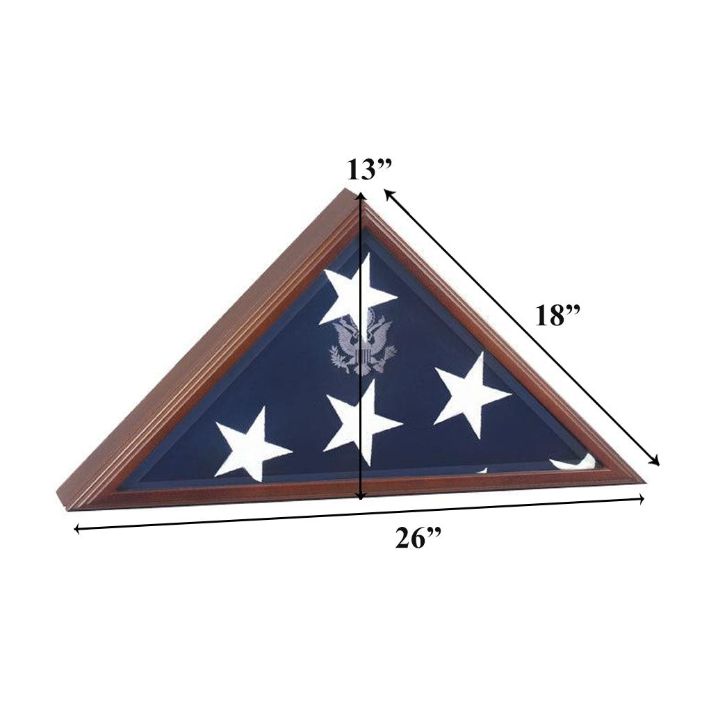 Extra Large American Burial Flag Case, Extra Large Vice Presidential Flag Case The Military Gift Store