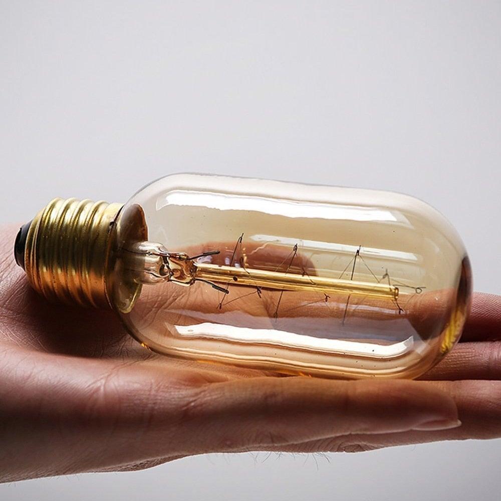 Dimmable Light Bulb Retro Vintage Edison Bulb Incandescent Ampoule Bulbs Vintage Edison Lamp Retro Light Vintage Bulbs Modern Style Square Spiral Filament Incandescent Light Stevvex