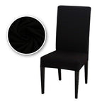 Dining Chair Covers Stretch Chair Covers Parsons Chair Slipcover Removable Anti Dirty Seat Chair Cover Spandex Kitchen Cover for Banquet Wedding Dinner Restaurant house Stevvex