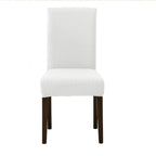 Dining Room Chair Cover Spandex Elastic Stretch Slipcover For Chairs Kitchen Hotel Banquet Sure Fit Home Décor Stretch Short Dining Room Chair One Piece Slipcover Form Fit Polyester/Spandex Machine Washable Stevvex