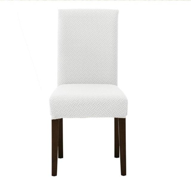Dining Room Chair Cover Spandex Elastic Stretch Slipcover For Chairs Kitchen Hotel Banquet Sure Fit Home Décor Stretch Short Dining Room Chair One Piece Slipcover Form Fit Polyester/Spandex Machine Washable Stevvex