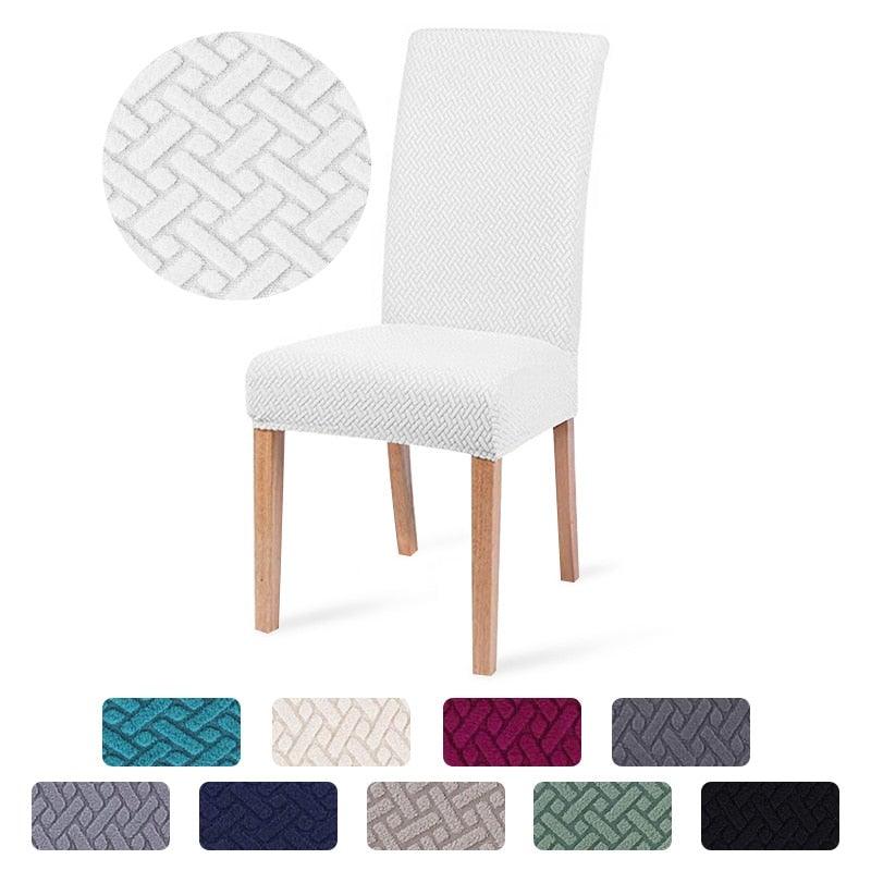 Dining Room Chair Cover Spandex Elastic Stretch Slipcover For Chairs Kitchen Hotel Banquet Sure Fit Home Décor Stretch Short Dining Room Chair One Piece Slipcover Form Fit Polyester/Spandex Machine Washable Stevvex