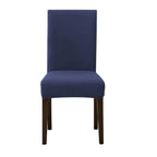 Dining Room Chair Cover Spandex Elastic Stretch Slipcover For Chairs Kitchen Hotel Banquet Sure Fit Home Décor Stretch Short Dining Room Chair One Piece Slipcover Form Fit Polyester/Spandex Machine Washable Stevvex