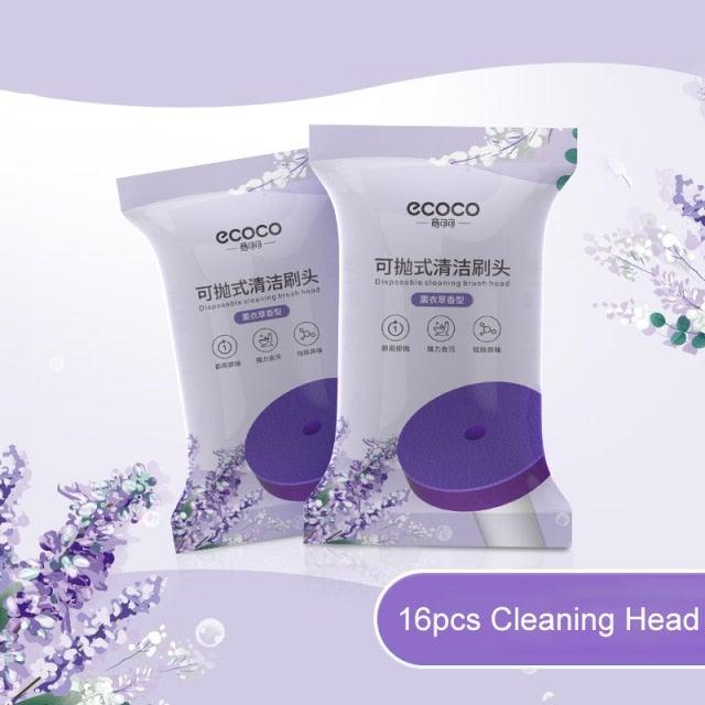 Disposable Toilet Brush With Cleaning Liquid Wall-Mounted Cleaning Tool For Bathroom Replacement Brush Head Accessories Wall Toilet Brush And Holder Set Flexible Toilet Bowl Cleaner Brush With Silicone Bristles Bendable Brush Head To Clean Toilet Corner Stevvex