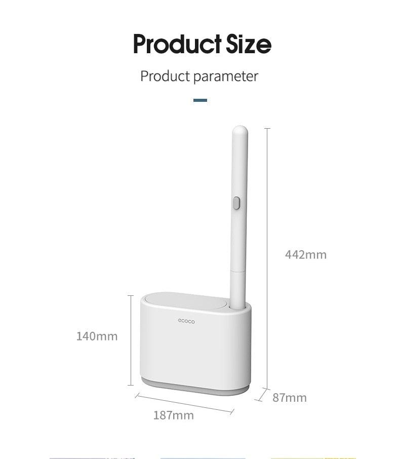 Disposable Toilet Brush With Cleaning Liquid Wall-Mounted Cleaning Tool For Bathroom Replacement Brush Head Accessories Wall Toilet Brush And Holder Set Flexible Toilet Bowl Cleaner Brush With Silicone Bristles Bendable Brush Head To Clean Toilet Corner Stevvex