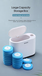 Disposable Toilet Brush With Cleaning Liquid Wall-Mounted Cleaning Tool For Bathroom Replacement Brush Head Accessories Wall Toilet Brush And Holder Set Flexible Toilet Bowl Cleaner Brush With Silicone Bristles Bendable Brush Head To Clean Toilet Corner Stevvex