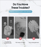 Disposable Toilet Brush With Cleaning Liquid Wall-Mounted Cleaning Tool For Bathroom Replacement Brush Head Accessories Wall Toilet Brush And Holder Set Flexible Toilet Bowl Cleaner Brush With Silicone Bristles Bendable Brush Head To Clean Toilet Corner Stevvex