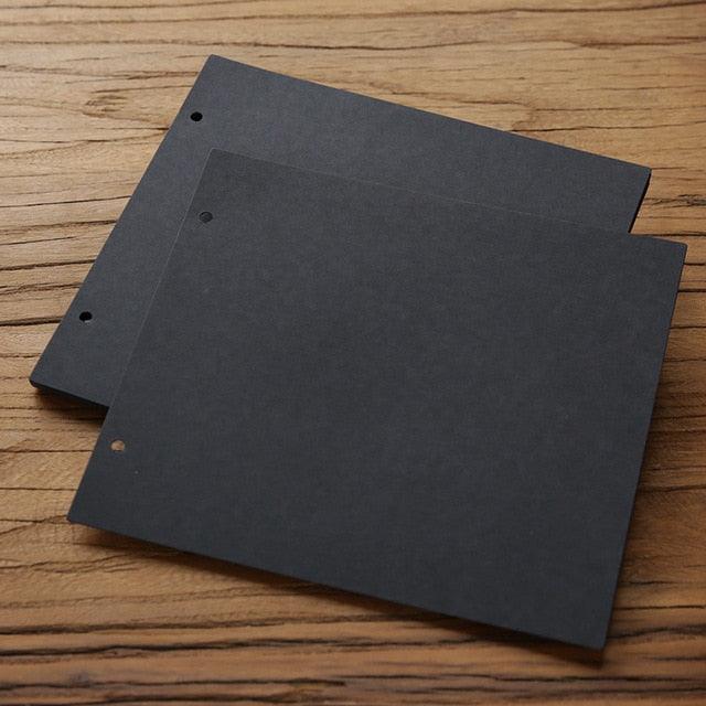 DIY Photo Albums Wedding Photo  Scrapbook 20Pages Cover Self Adhesive Scrapbook Album Case Binding Hardcover Craft Blank Black Page Wedding and Anniversary Family Photo Album Stevvex