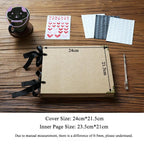 DIY Photo Albums Wedding Photo  Scrapbook 20Pages Cover Self Adhesive Scrapbook Album Case Binding Hardcover Craft Blank Black Page Wedding and Anniversary Family Photo Album Stevvex