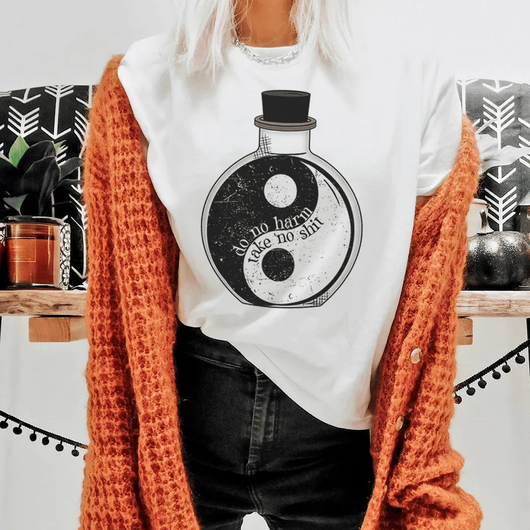 Do No Harm Yin & Yang Tee Peachy Sunday