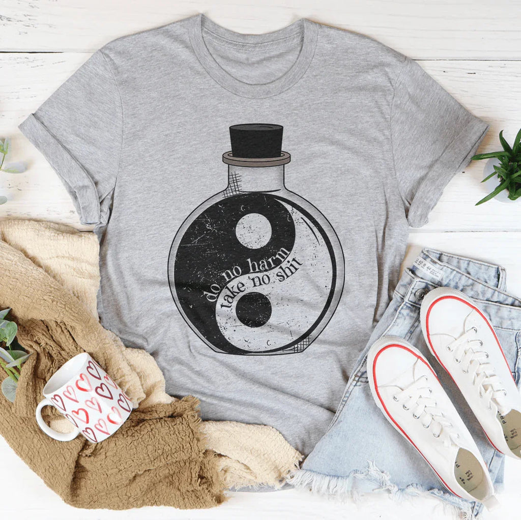 Do No Harm Yin & Yang Tee Peachy Sunday