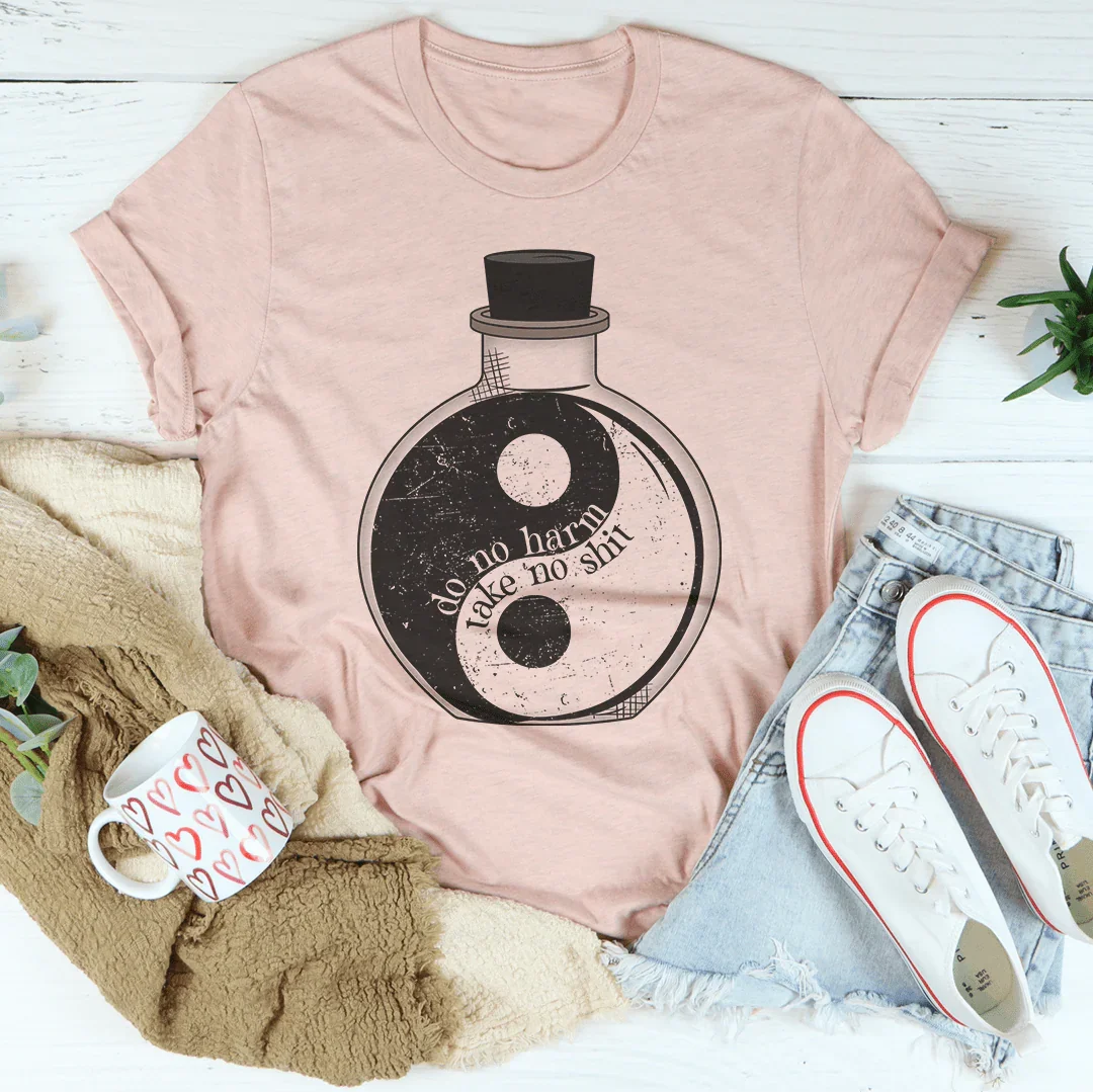 Do No Harm Yin & Yang Tee Peachy Sunday