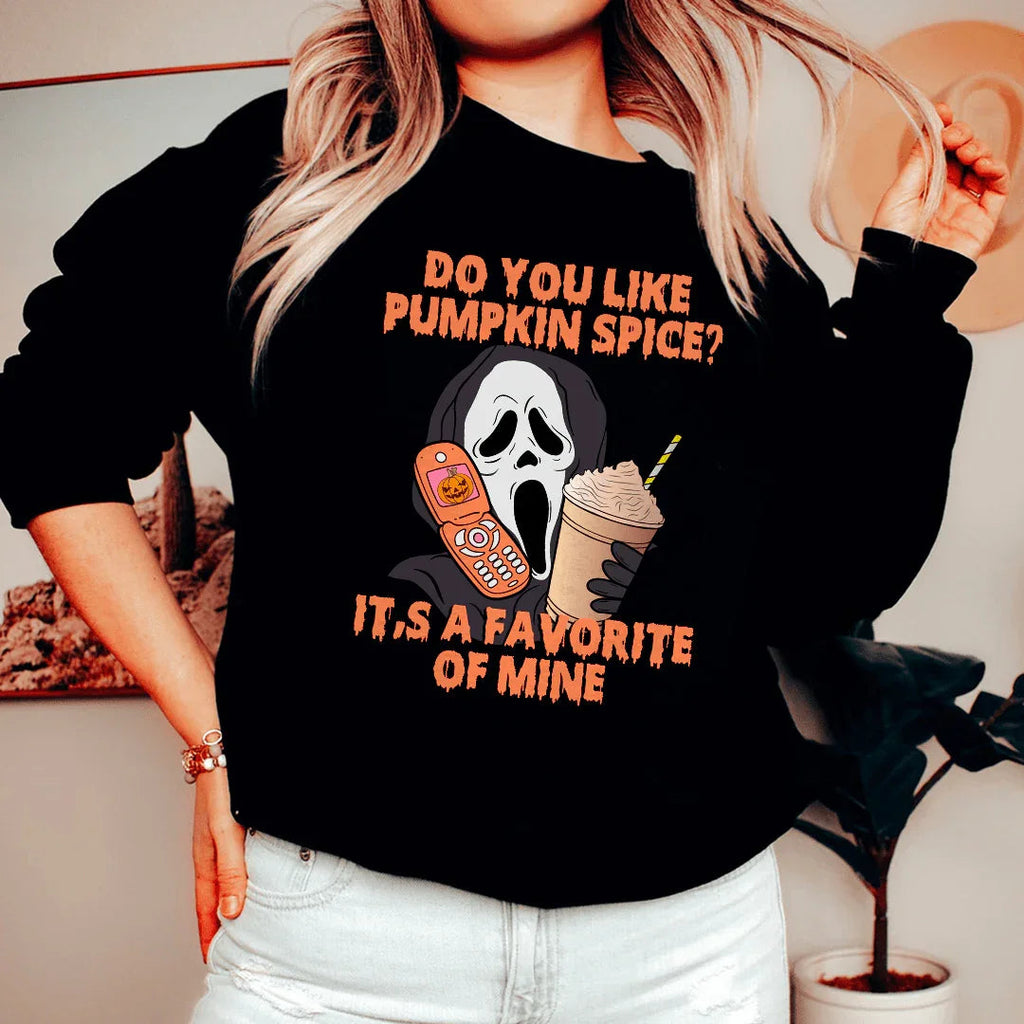 Do You Like Pumpkin  Spice Its A Favorite Of Mine Sweatshirt Peachy Sunday