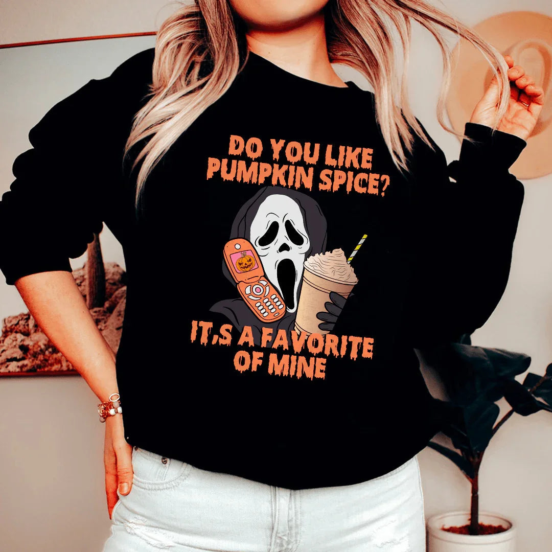 Do You Like Pumpkin  Spice Its A Favorite Of Mine Sweatshirt Peachy Sunday