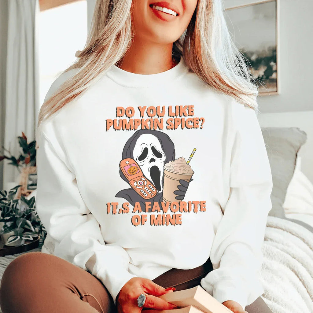 Do You Like Pumpkin  Spice Its A Favorite Of Mine Sweatshirt Peachy Sunday