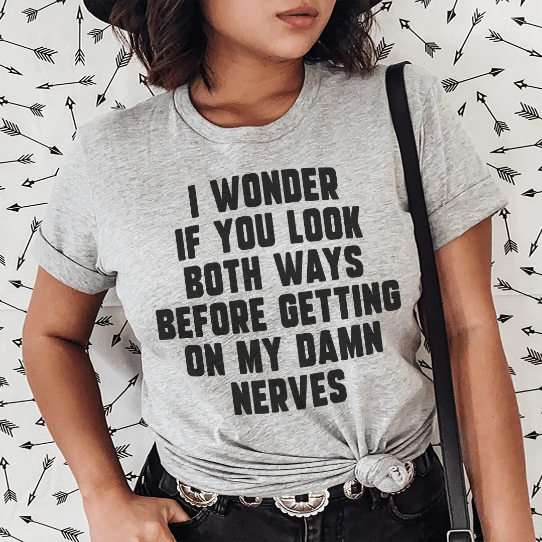 Do You Look Both Ways Tee - SJB-DIAMOND ELITES