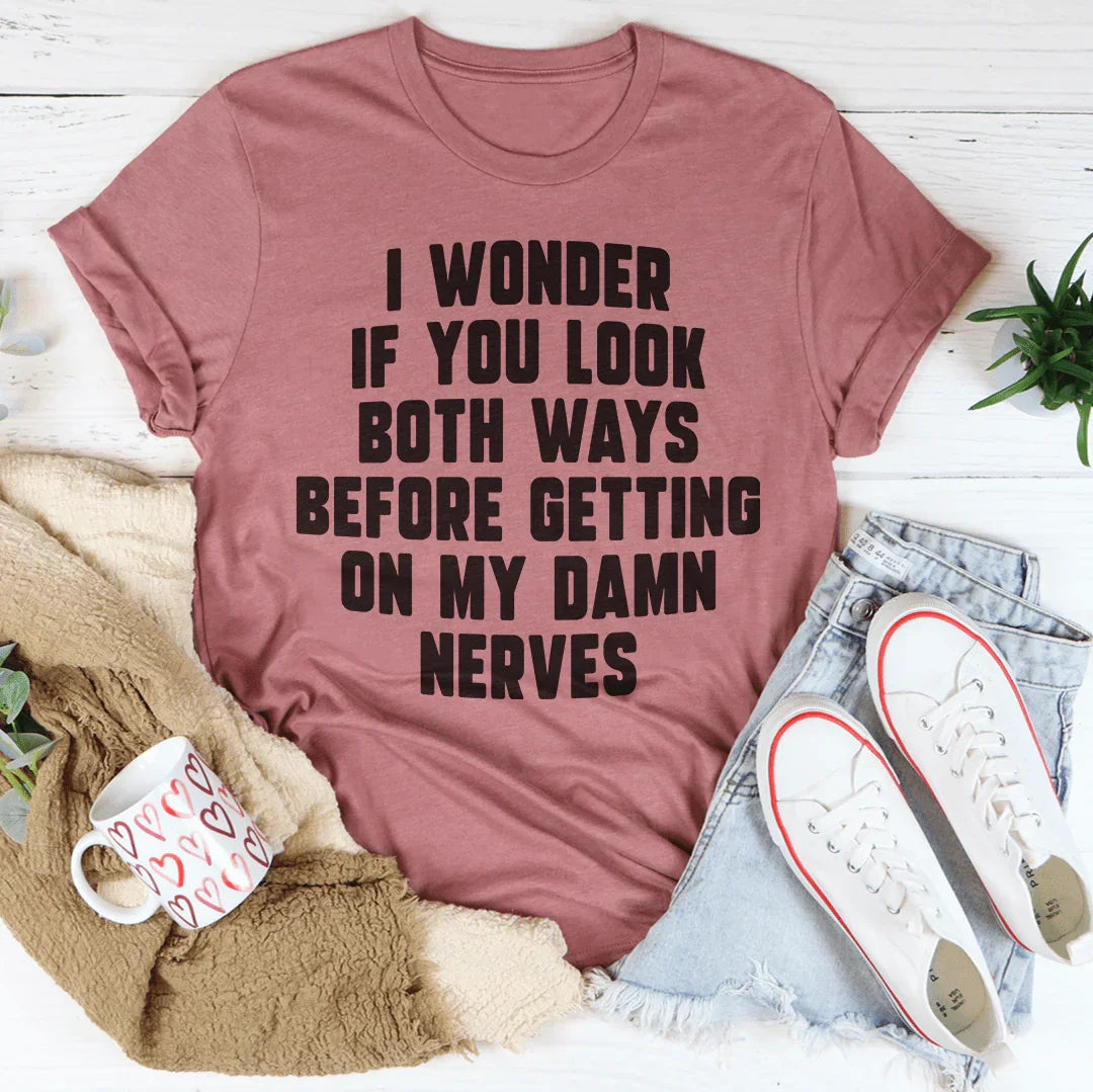 Do You Look Both Ways Tee - SJB-DIAMOND ELITES