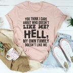 Do You Think I Care Tee - SJB-DIAMOND ELITES