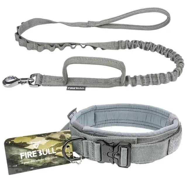 Dog Collar Leash Adjustable Military Nylon Rope Dog Collar Leash Set Adjustable Dog Collars for Medium Large Dogs Durable Pet Collar Nylon Big Dog Collar Training for Medium Large Dogs Accessories Stevvex