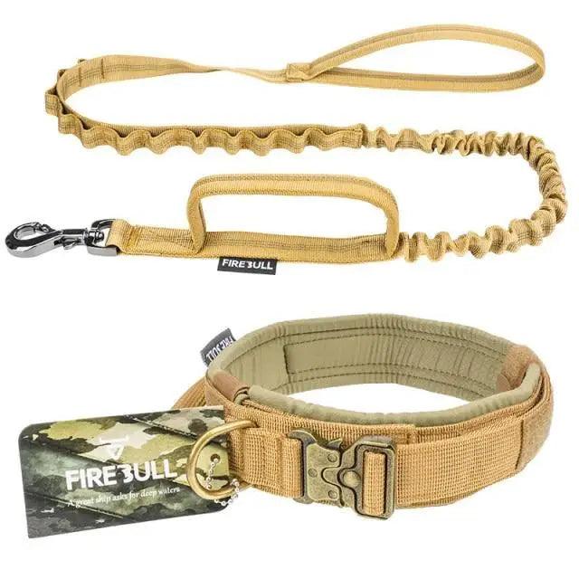 Dog Collar Leash Adjustable Military Nylon Rope Dog Collar Leash Set Adjustable Dog Collars for Medium Large Dogs Durable Pet Collar Nylon Big Dog Collar Training for Medium Large Dogs Accessories Stevvex