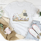 Dog Ghost Mom Tee Peachy Sunday