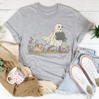 Dog Ghost Mom Tee Peachy Sunday