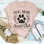 Dog Mom Social Club Tee Peachy Sunday