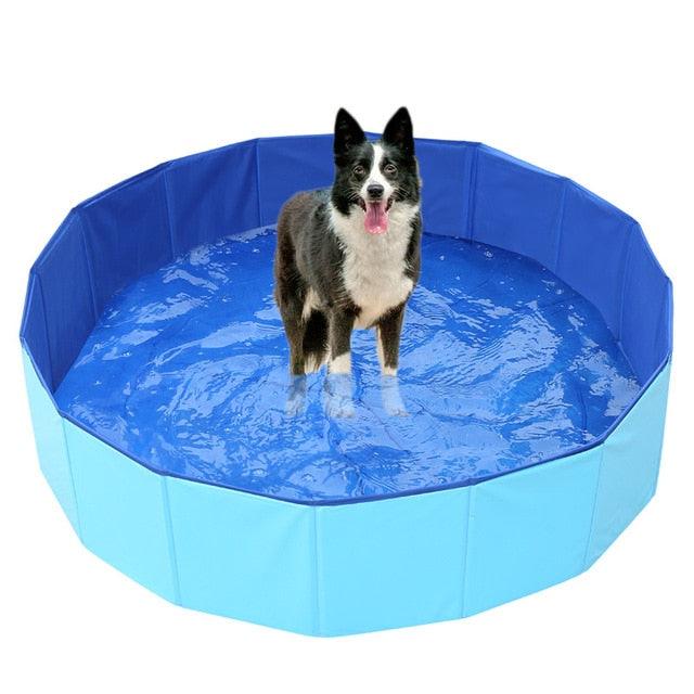 Dog Swimming Pool Foldable Pet Bath Swimming Tub Bathtub Pet Collapsible Bathing Pool for Dogs Cats Kids Big Size Bathing Pool Pet Pool Bathing Tub Outdoor Swimming Pool for Large Small Dogs Stevvex