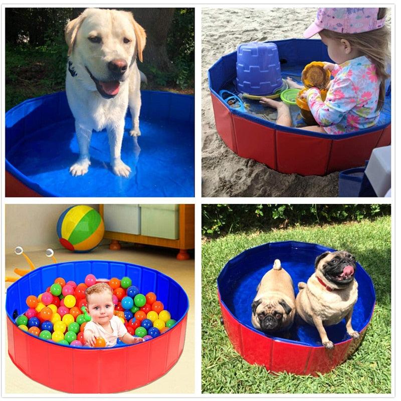 Dog Swimming Pool Foldable Pet Bath Swimming Tub Bathtub Pet Collapsible Bathing Pool for Dogs Cats Kids Big Size Bathing Pool Pet Pool Bathing Tub Outdoor Swimming Pool for Large Small Dogs Stevvex