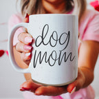 Dog Mom 16oz Ceramic Coffee Mug - Funny Gift For Dog Lover BandsCo Straps