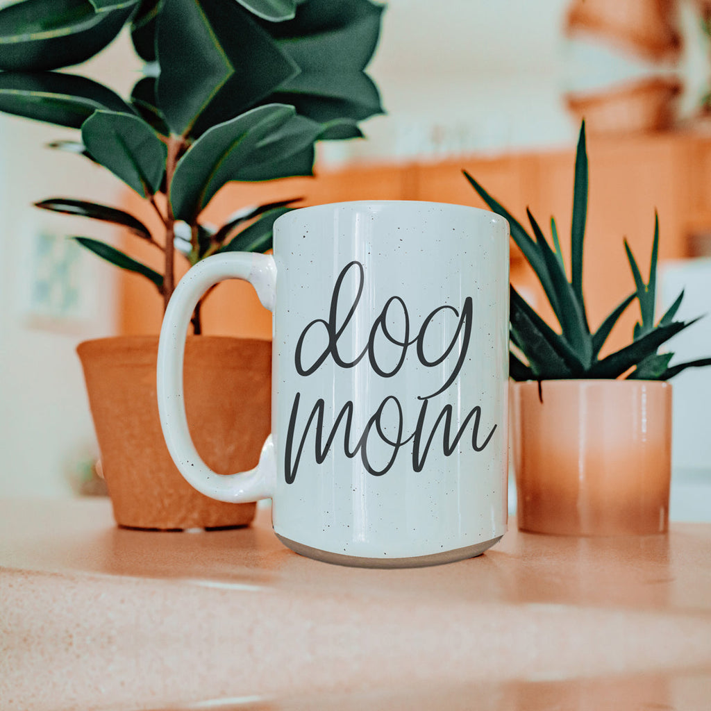 Dog Mom 16oz Ceramic Coffee Mug - Funny Gift For Dog Lover BandsCo Straps