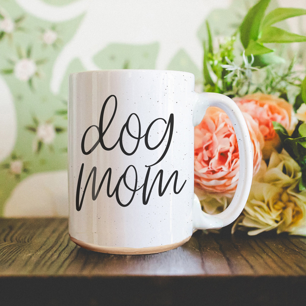 Dog Mom 16oz Ceramic Coffee Mug - Funny Gift For Dog Lover BandsCo Straps