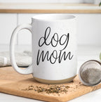 Dog Mom 16oz Ceramic Coffee Mug - Funny Gift For Dog Lover BandsCo Straps