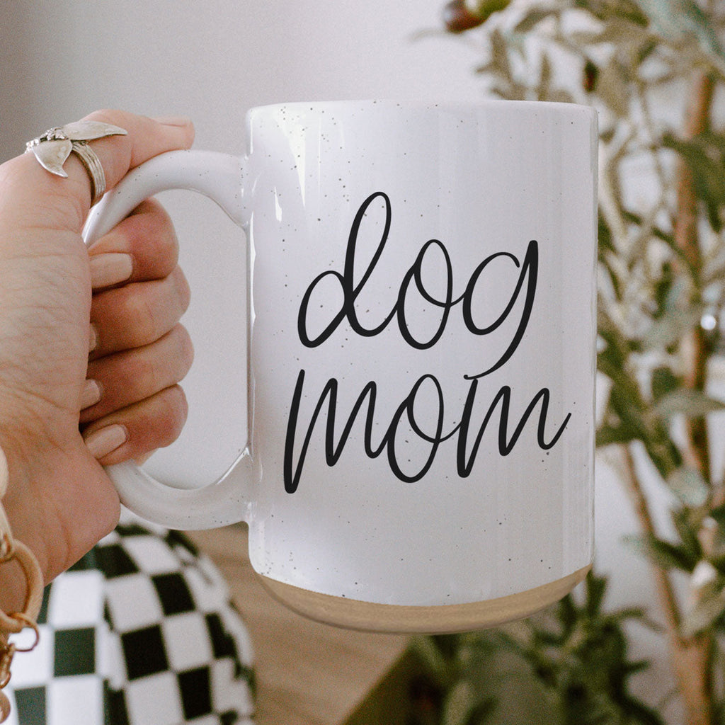 Dog Mom 16oz Ceramic Coffee Mug - Funny Gift For Dog Lover BandsCo Straps