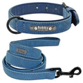 Dogs Collars Personalized Padded Collar Leather Dog Walking Leash For Small Medium Large Dogs Dog Collar and Leash Dog Collar and Leash Leather Padded Dogs Collars Lead Rope Stevvex