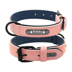 Dogs Collars Personalized Padded Collar Leather Dog Walking Leash For Small Medium Large Dogs Dog Collar and Leash Dog Collar and Leash Leather Padded Dogs Collars Lead Rope Stevvex
