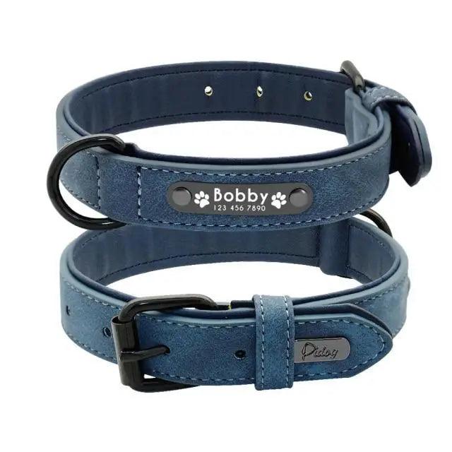 Dogs Collars Personalized Padded Collar Leather Dog Walking Leash For Small Medium Large Dogs Dog Collar and Leash Dog Collar and Leash Leather Padded Dogs Collars Lead Rope Stevvex