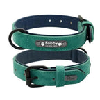 Dogs Collars Personalized Padded Collar Leather Dog Walking Leash For Small Medium Large Dogs Dog Collar and Leash Dog Collar and Leash Leather Padded Dogs Collars Lead Rope Stevvex