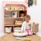 Pink Dollhouse Bookcase - SJB-DIAMOND ELITES