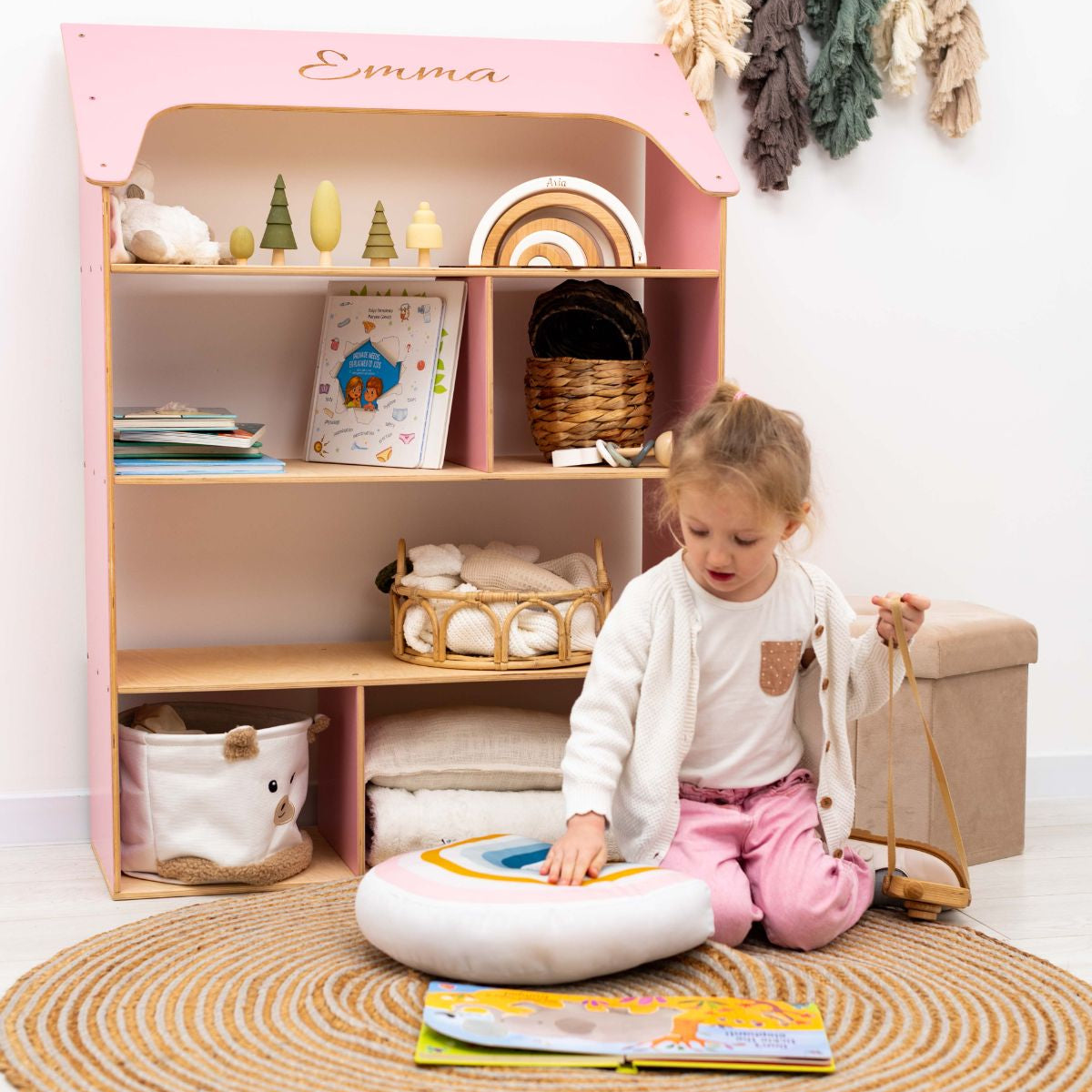 Pink Dollhouse Bookcase - SJB-DIAMOND ELITES
