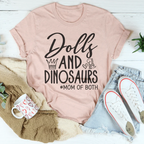 Dolls & Dinosaurs Tee Peachy Sunday