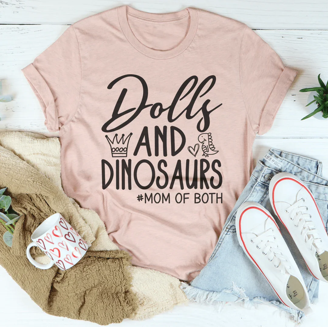 Dolls & Dinosaurs Tee Peachy Sunday