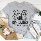 Dolls & Dinosaurs Tee Peachy Sunday