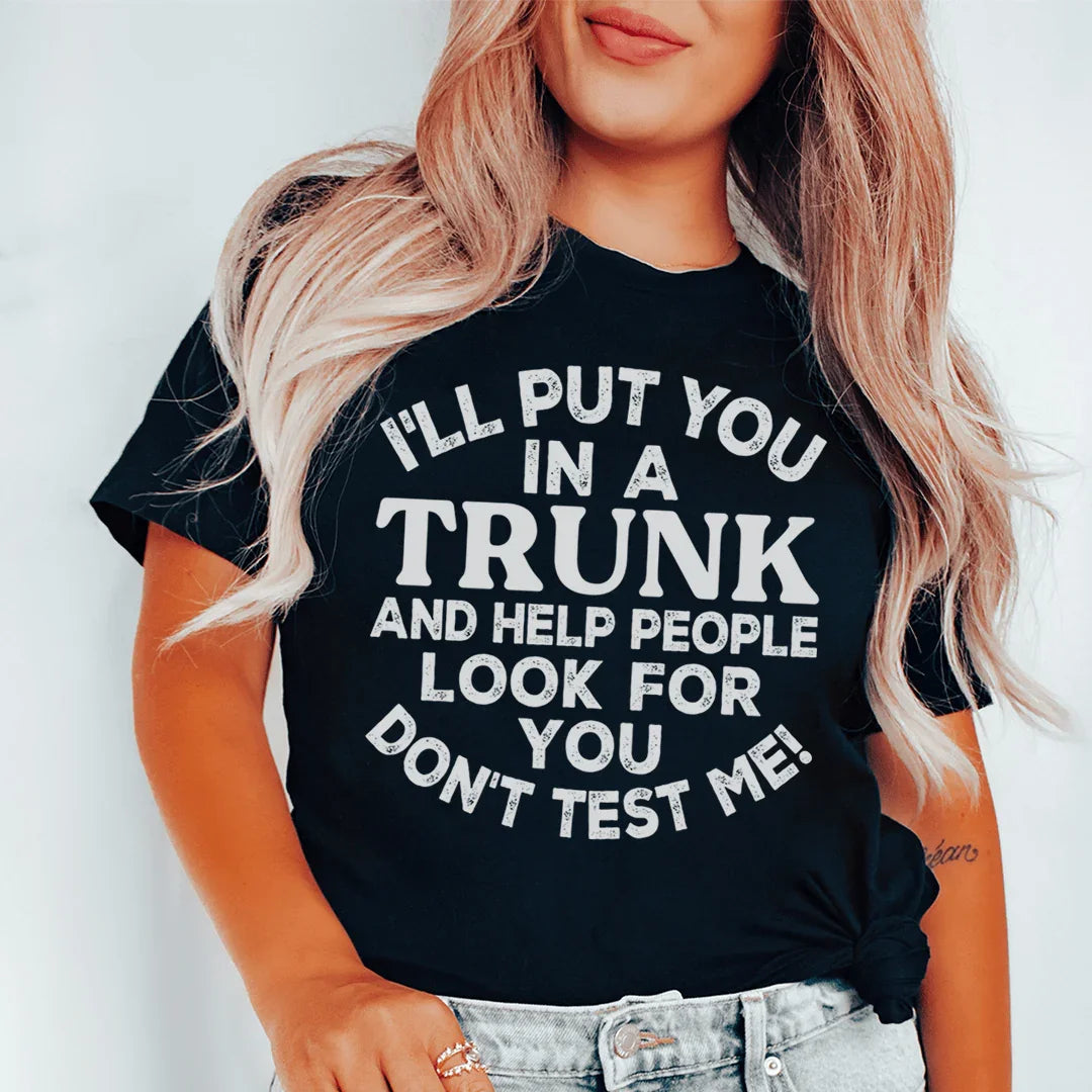 Don't Test Me Tee Peachy Sunday