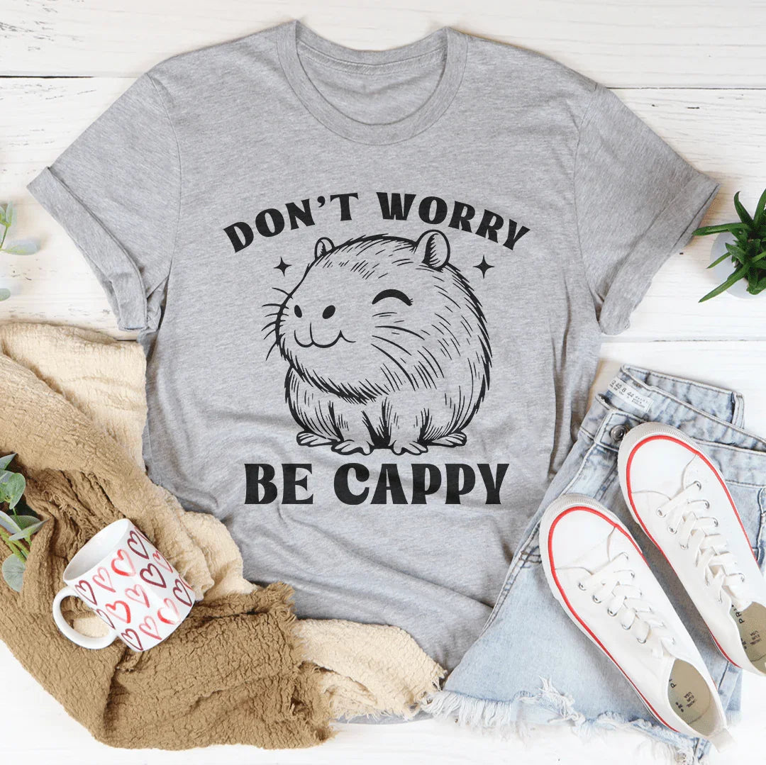 Don't Worry Be Cappy Tee Peachy Sunday