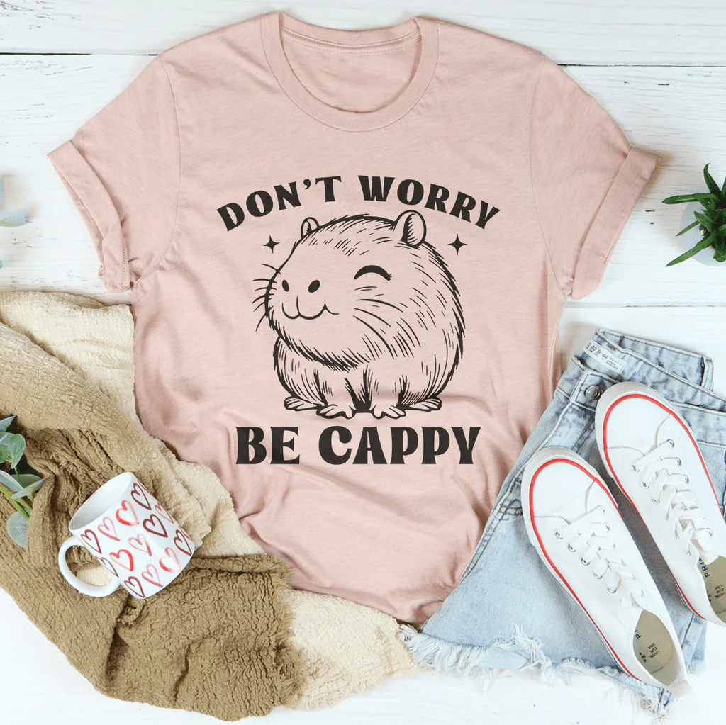 Don't Worry Be Cappy Tee Peachy Sunday