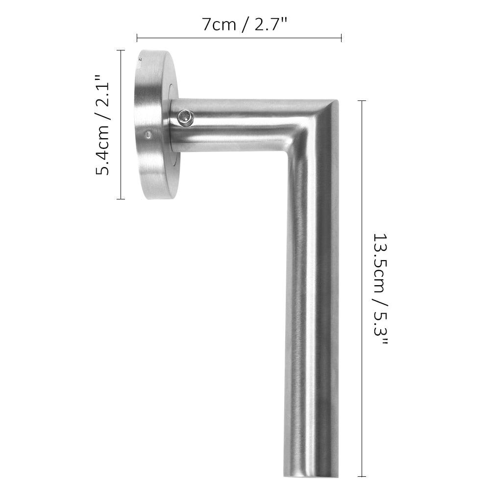 Door Handle Set Stainless Steel Lock Interior Home Door Handle Lock Durable Adjustable Latch Door Handle Lever With Modern Contemporary Slim Round Design For Home Bedroom Bathroom Stevvex