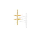 Double Band Bombshell Ring Recycled Brass Bullet Casing Statement Ring BandsCo Straps