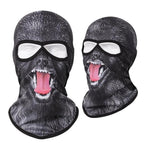 Double Eye Hole Animal Head Hat Horror Role-Playing Full Face Mask Riding Hunting Balaclava Sweat-Absorbent And Breathable Scarf Dustproof Headgear Unisex Cycling Equipment Racing Breather Mask Tactical Airsoft Cap Scarf Mask Ski Hat Spring Summer For Men Stevvex