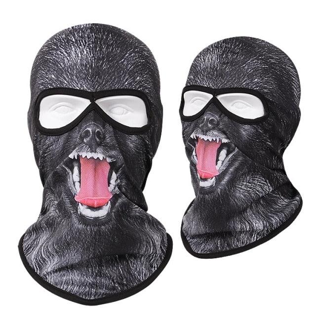 Double Eye Hole Animal Head Hat Horror Role-Playing Full Face Mask Riding Hunting Balaclava Sweat-Absorbent And Breathable Scarf Dustproof Headgear Unisex Cycling Equipment Racing Breather Mask Tactical Airsoft Cap Scarf Mask Ski Hat Spring Summer For Men Stevvex